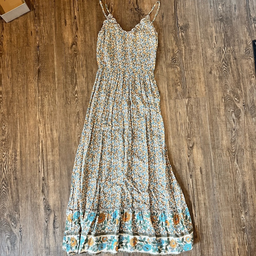 Boho floral maxi dress